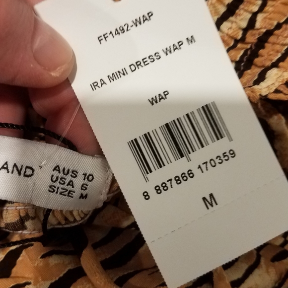 💥FAITHFULL THE BRAND. NWT. ANINAL PRINT MINI DRESS. SIZE  MEDIUM. - Picture 13 of 14